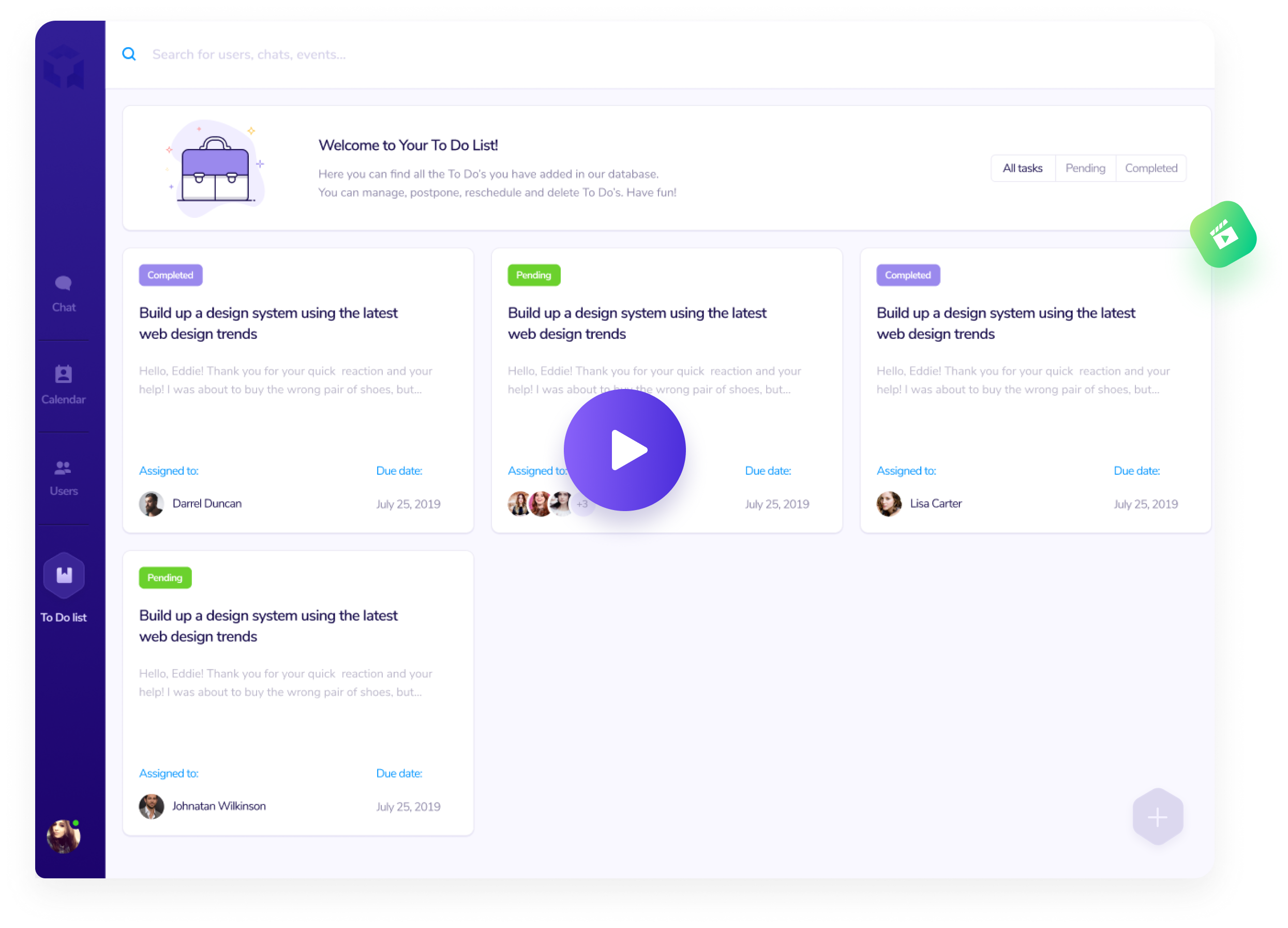 Increase productivity with NovaChat's To-do boards. Collaborate with your team and create tasks directly from your chat!
