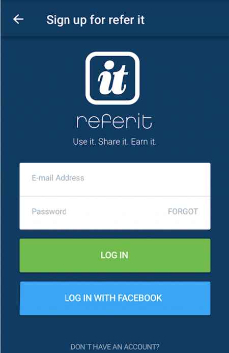Earn rewards with the Referit iOS and Android Mobile App