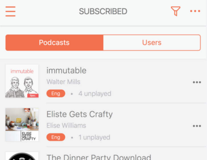 Live stream your favorite podcasts